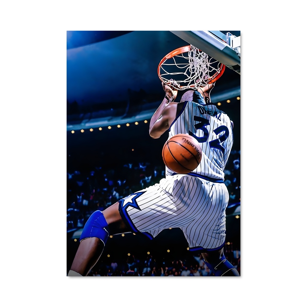 Poster Shaquille dunk – affiche Basketball